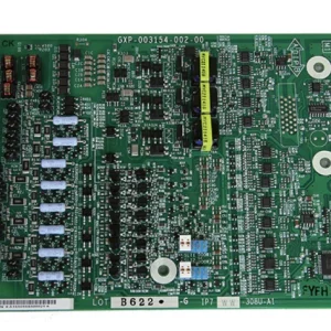 Close-up of the green NEC IP7WW-308U-A1 printed circuit board showcasing the integrated microchips and gold-plated slot contacts.