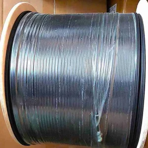 NEXA 2-core fiber optic drop cable spool designed for high-speed FTTH subscriber connection and long-lasting indoor-outdoor installations.