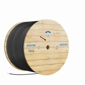 Premium NEXA 8-core single-mode G652D optical fiber cable showcasing the moisture-resistant gel-filled tube and corrugated steel tape armor protection.
