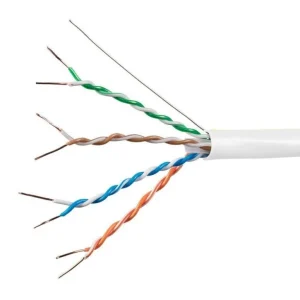 NEXA UTP Cat6 indoor CCA cable 305M spool shown in its durable packaging for residential and commercial network installations.