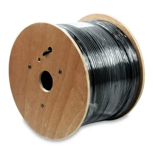 Heavy-duty NEXA 305-meter pure copper Cat6 outdoor ethernet cable optimized for long-distance building connectivity and PoE security systems.
