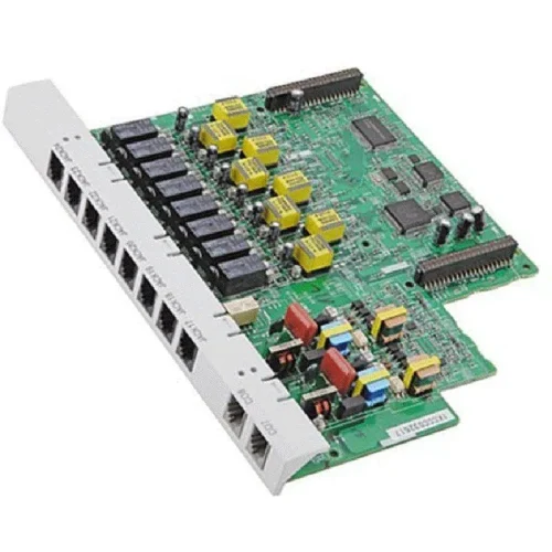 High-performance Panasonic KX-TE82480SX PABX expansion module with 2 analog CO trunk lines and 8 hybrid extension ports.