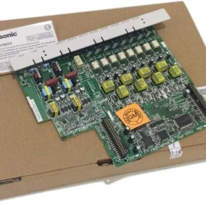 Panasonic KX-TE82480SX analog PBX card designed for internal slot installation inside the KX-TEM824 phone system.