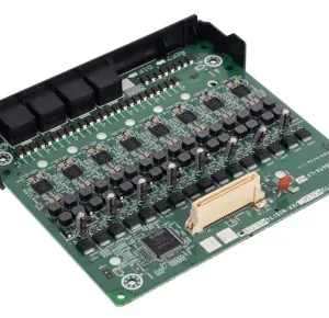 Internal Panatron PABX expansion board displaying the electronic components and multi pin slot connector.